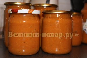 Икра кабачковая с краснодарским соусом