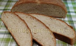 Рецепт хлеба круглого с ржаными отрубями в духовке