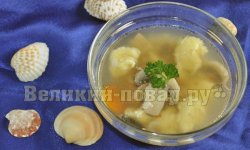 Гречневый суп с грибами и картофельными клецками