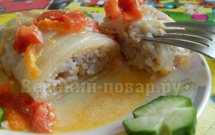 Голубцы из пекинской капусты в мультиварке